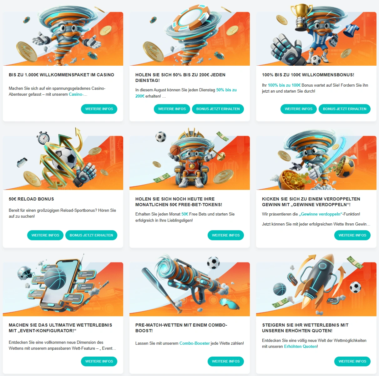 Spininio Bonus et Promotions